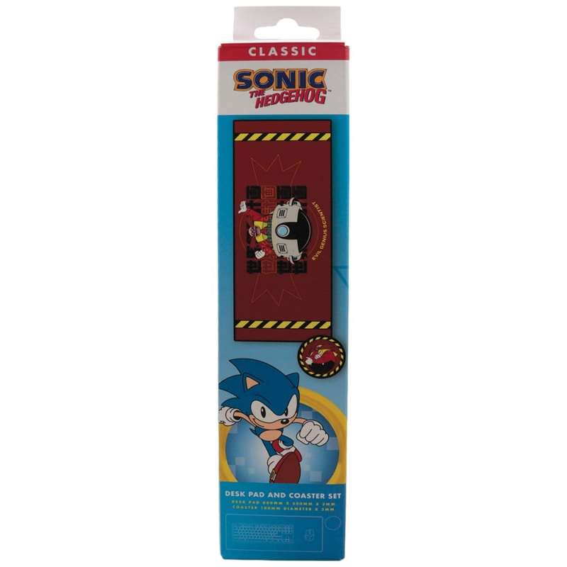 SPOTT-GR Sonic - The Hedgehog Desk Pad & Σουβέρ Set Dr. Eggman σε Κόκκινο Χρώμα