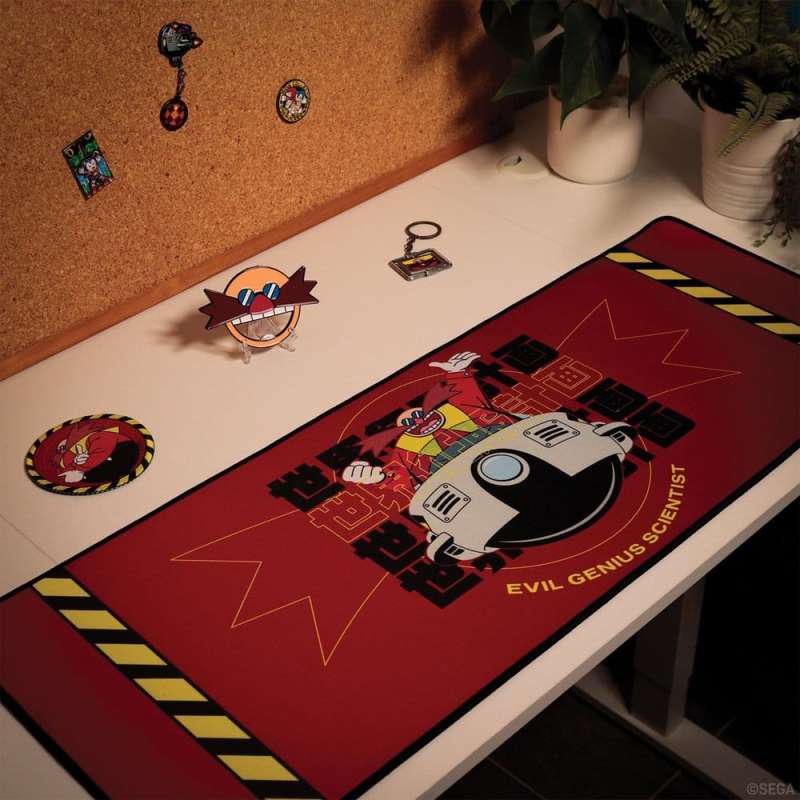 SPOTT-GR Sonic - The Hedgehog Desk Pad & Σουβέρ Set Dr. Eggman σε Κόκκινο Χρώμα