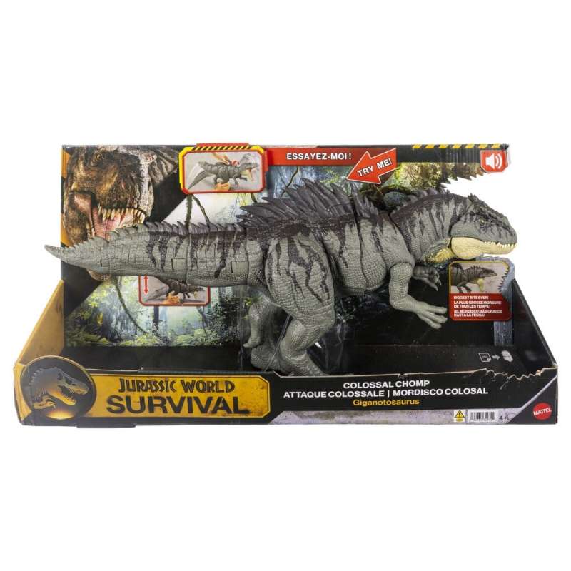 SPOTT-GR Jurassic World: Survival - Φιγούρα Δράσης Colossal Chomp Giganotosaurus Μεγέθους 71cm