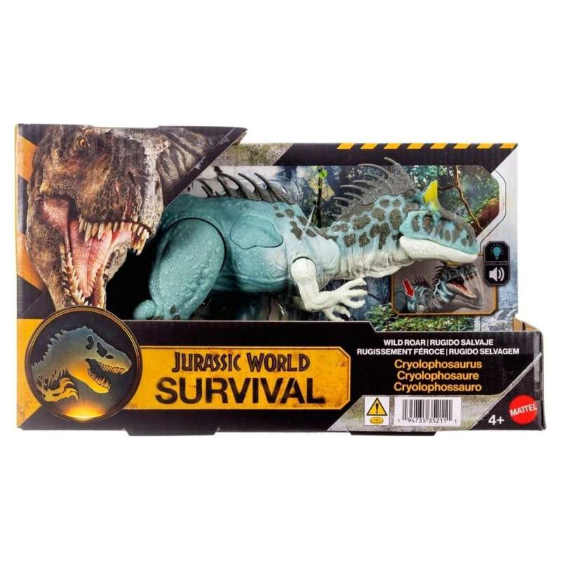 SPOTT-GR Jurassic World: Survival - Φιγούρα Δράσης Wild Roar Cryolophosaurus Μεγέθους 37cm