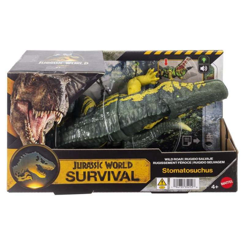 SPOTT-GR Jurassic World: Survival - Φιγούρα Δράσης Wild Roar Stomatosuchus Μεγέθους 37cm