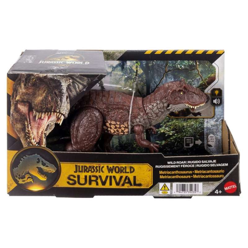 SPOTT-GR Jurassic World: Survival - Φιγούρα Δράσης Wild Roar Metriacanthosaurus Μεγέθους 31cm