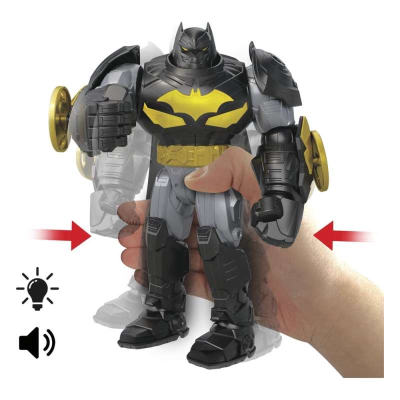 SPOTT-GR DC Premier - Φιγούρα Δράσης με Ήχο & Φως Mecha Suit Batman Μεγέθους 18cm