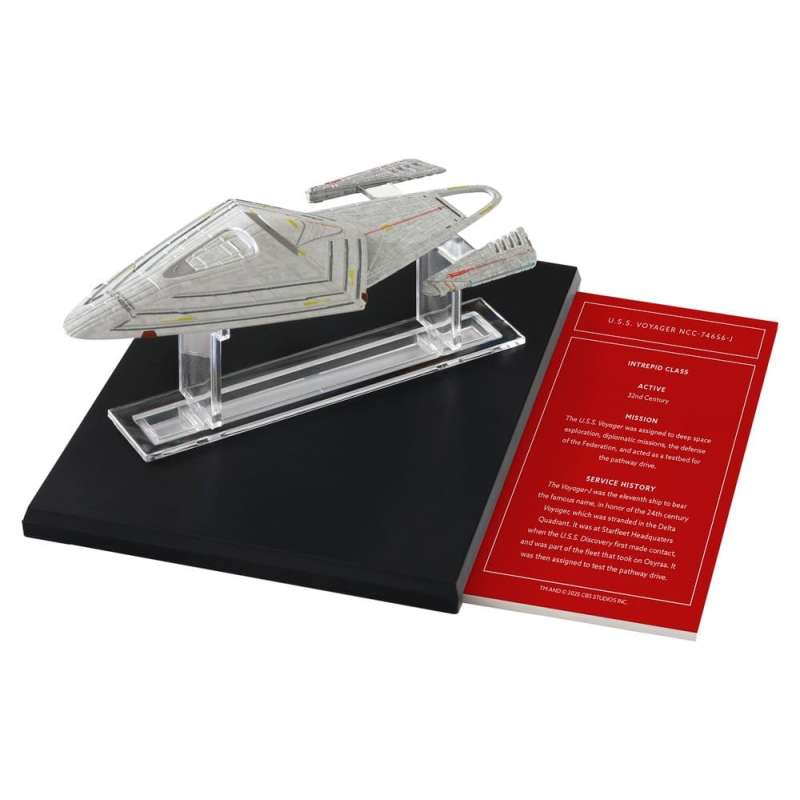 SPOTT-GR Star Trek Library - Όχημα Die-Cast U.S.S. Voyager NCC-74656-J Μεγέθους 10cm