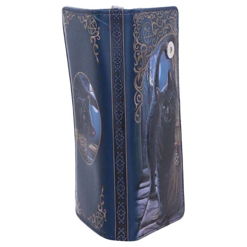 SPOTT-GR Lisa Parker Purse A Brush With Magick Embossed - Πορτοφόλι με Σχέδιο Μεγέθους 19cm σε Μπλε Χρώμα