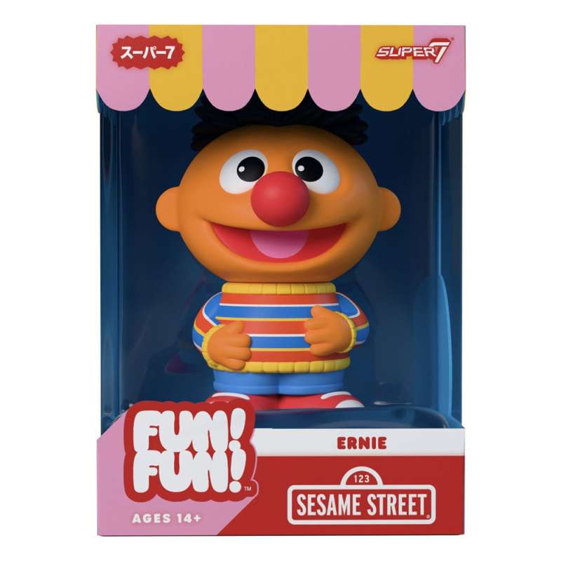 SPOTT-GR Sesame Street FUN! FUN! - Φιγούρα Βινυλίου Ernie Μεγέθους 13cm (Wave 02)