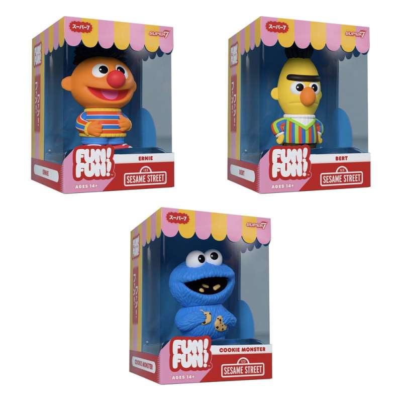 SPOTT-GR Sesame Street FUN! FUN! - Φιγούρα Βινυλίου Ernie Μεγέθους 13cm (Wave 02)