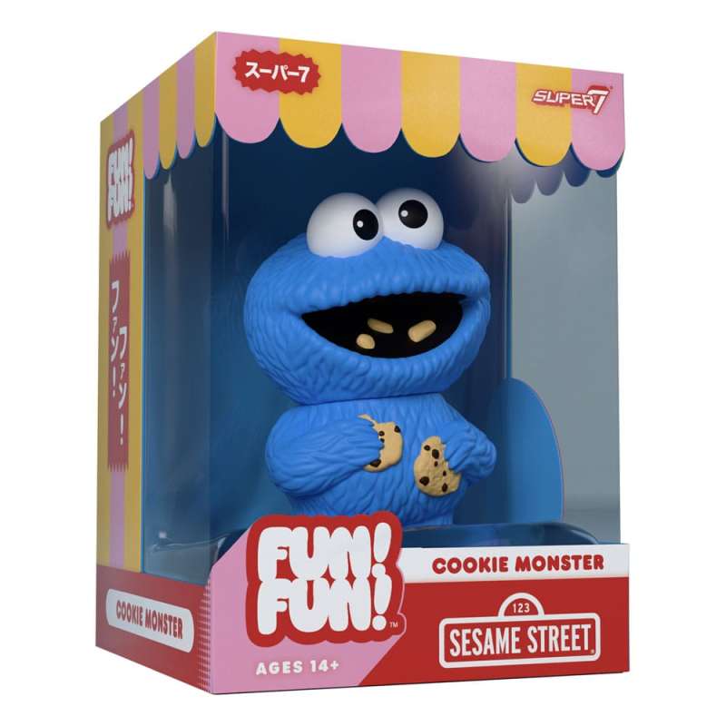 SPOTT-GR Sesame Street FUN! FUN! - Φιγούρα Βινυλίου Cookie Monster Μεγέθους 13cm (Wave 02)