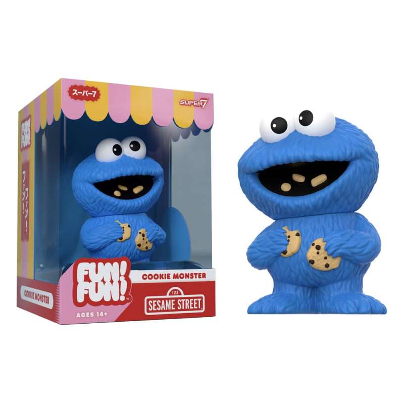 SPOTT-GR Sesame Street FUN! FUN! - Φιγούρα Βινυλίου Cookie Monster Μεγέθους 13cm (Wave 02)