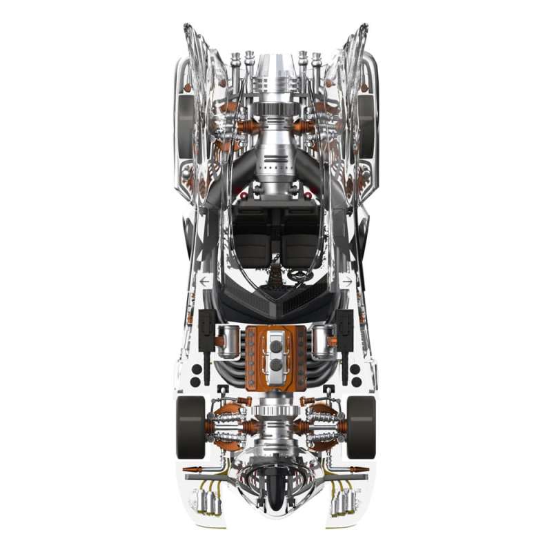 SPOTT-GR Batman 1989 Super Cyborg - Όχημα Batmobile 1989 (Clear) Μεγέθους 35cm