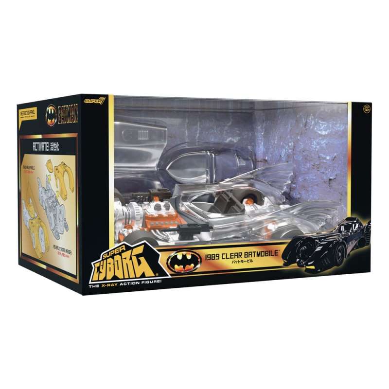SPOTT-GR Batman 1989 Super Cyborg - Όχημα Batmobile 1989 (Clear) Μεγέθους 35cm