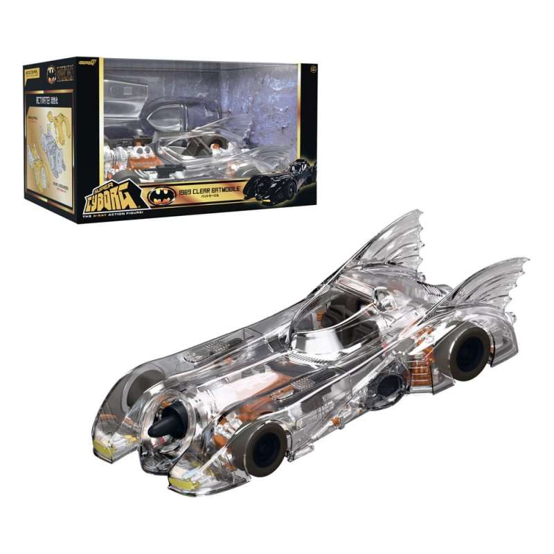 SPOTT-GR Batman 1989 Super Cyborg - Όχημα Batmobile 1989 (Clear) Μεγέθους 35cm