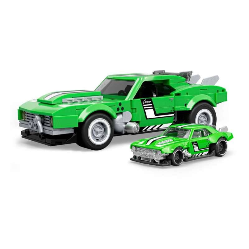 SPOTT-GR Mattel Brick Shop Hot Wheels Speed Series - Building Set (Αναλογία 1/32) Custom '68 Camaro