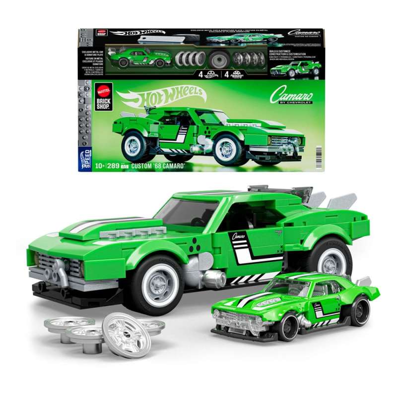 SPOTT-GR Mattel Brick Shop Hot Wheels Speed Series - Building Set (Αναλογία 1/32) Custom '68 Camaro