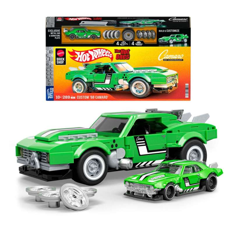 SPOTT-GR Mattel Brick Shop Hot Wheels Speed Series - Building Set (Αναλογία 1/32) Custom '68 Camaro