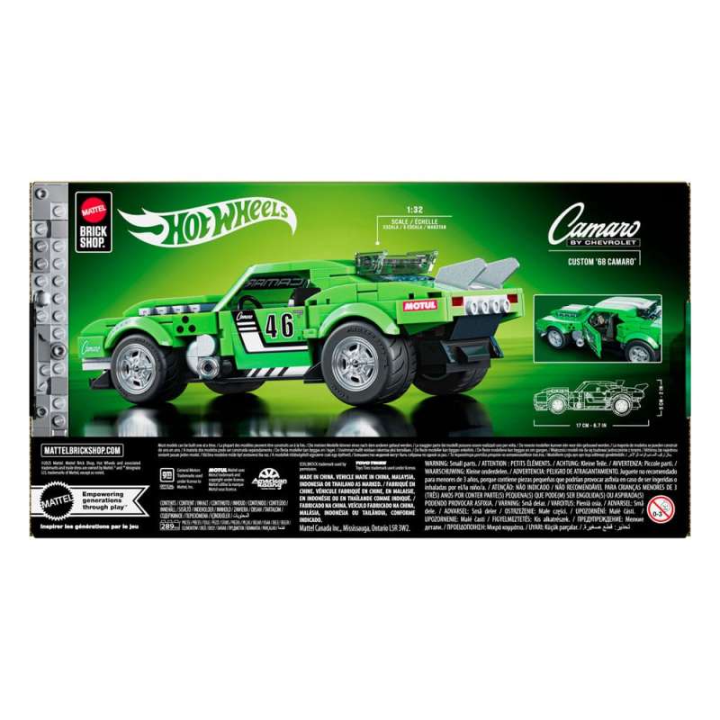 SPOTT-GR Mattel Brick Shop Hot Wheels Speed Series - Building Set (Αναλογία 1/32) Custom '68 Camaro