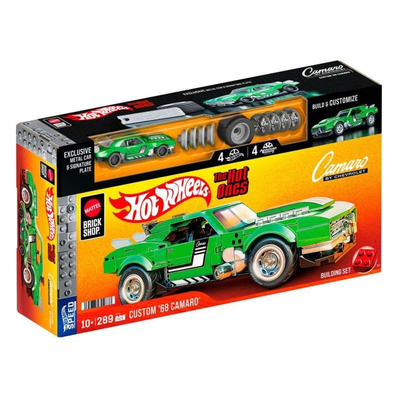 SPOTT-GR Mattel Brick Shop Hot Wheels Speed Series - Building Set (Αναλογία 1/32) Custom '68 Camaro