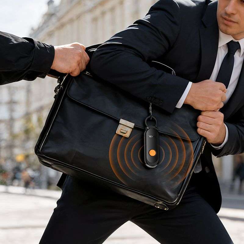 SPOTT-GR Hoco E99 - GPS Tracker με Φακό Συμβατό με Apple Find My Σε Μαύρο Χρώμα