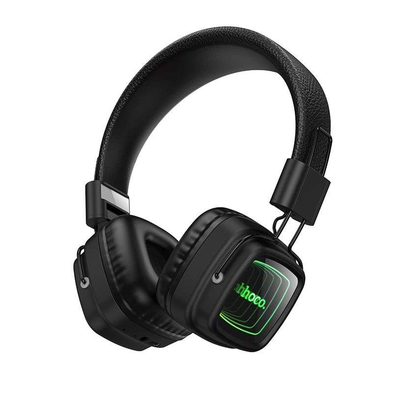 SPOTT-GR Hoco W72 - Ασύρματα Over-Ear Aκουστικά Bluetooth σε Μαύρο Χρώμα