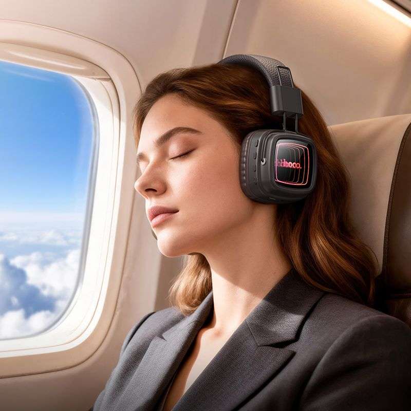 SPOTT-GR Hoco W72 - Ασύρματα Over-Ear Aκουστικά Bluetooth σε Μαύρο Χρώμα