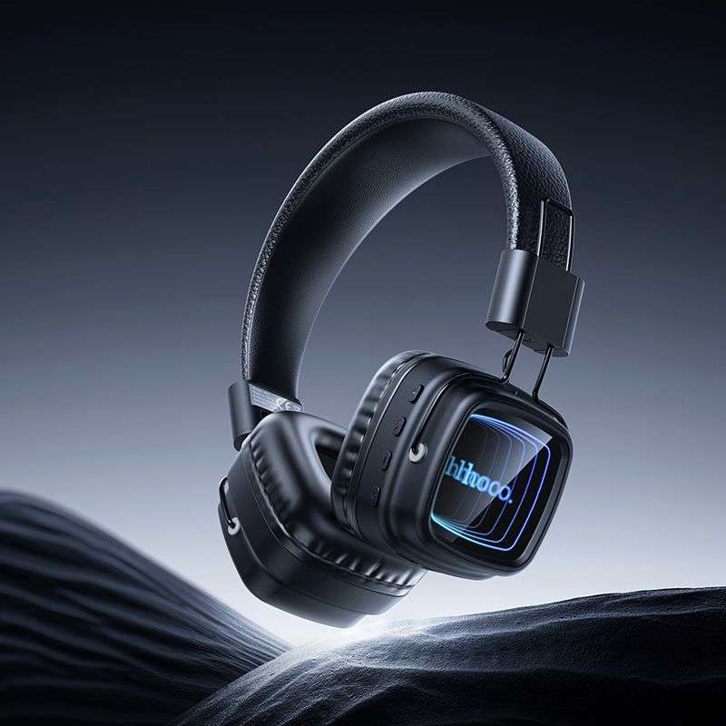 SPOTT-GR Hoco W72 - Ασύρματα Over-Ear Aκουστικά Bluetooth σε Μαύρο Χρώμα