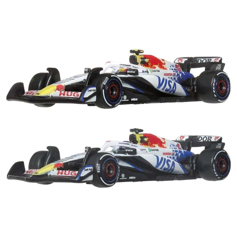 SPOTT-GR Formula 1 Hot Wheels Premium - Die-Cast Οχήματα (Αναλογία 1/64) Team Visa Cash App Racing Bulls (2-Pack)