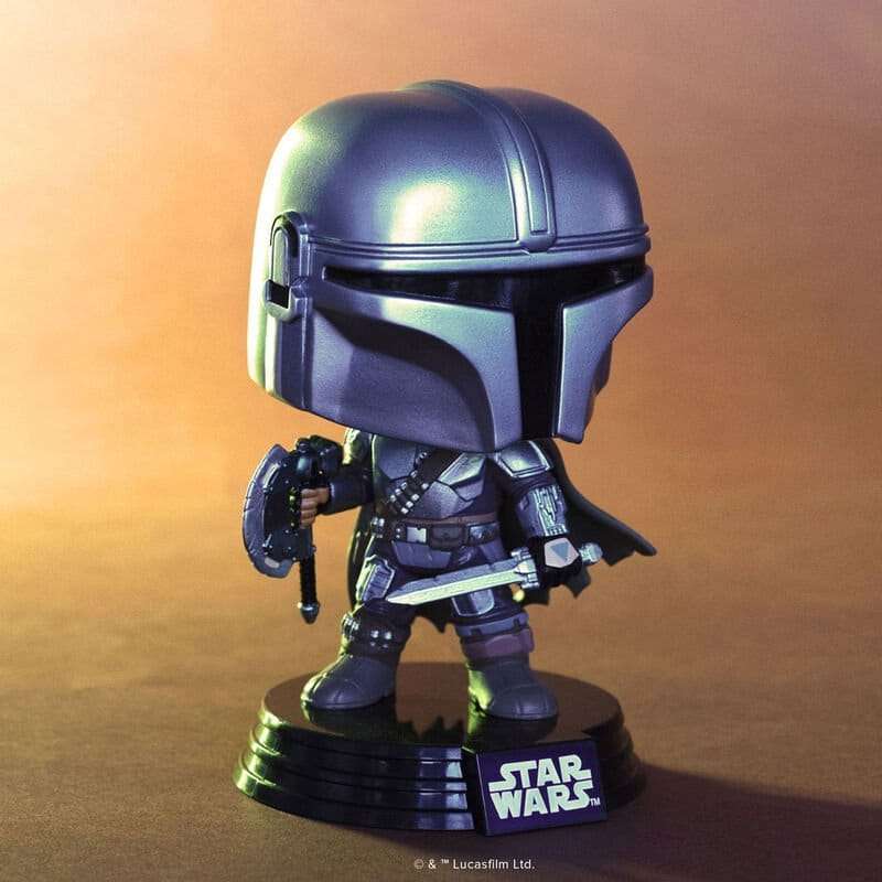 SPOTT-GR Star Wars: The Mandalorian and Grogu POP! - Φιγούρα Βινυλίου The Mandalorian (Dual Wield) Μεγέθους 9cm