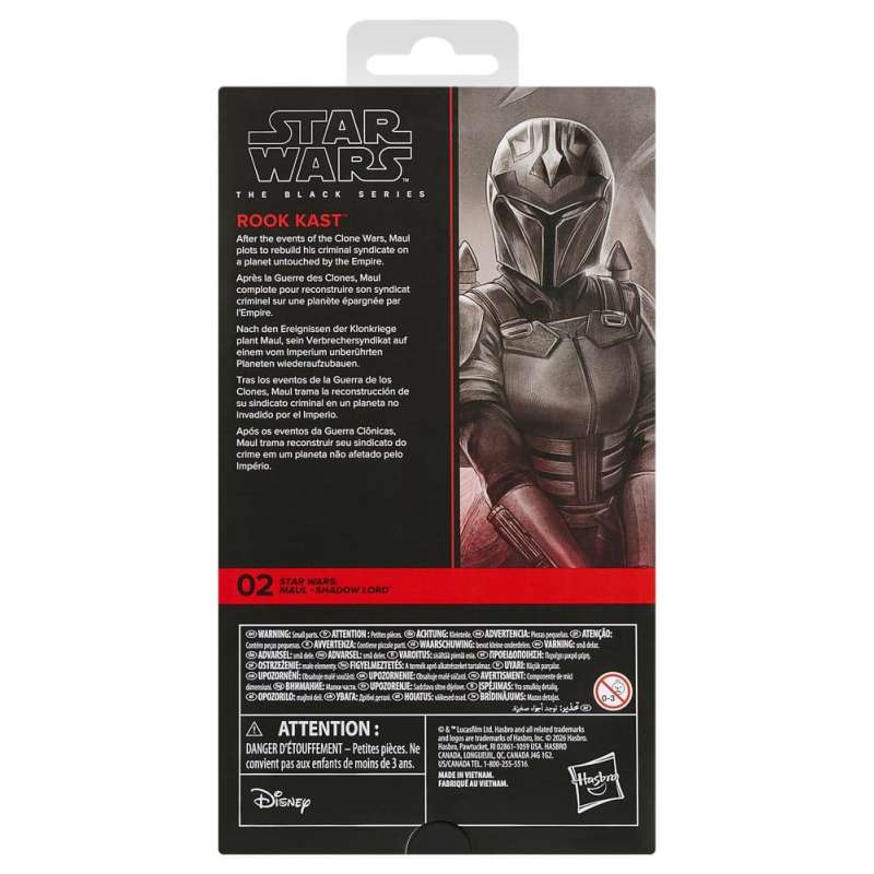 SPOTT-GR Star Wars: Maul - Shadow Lord Black Series - Φιγούρα Δράσης Rook Kast Μεγέθους 15cm