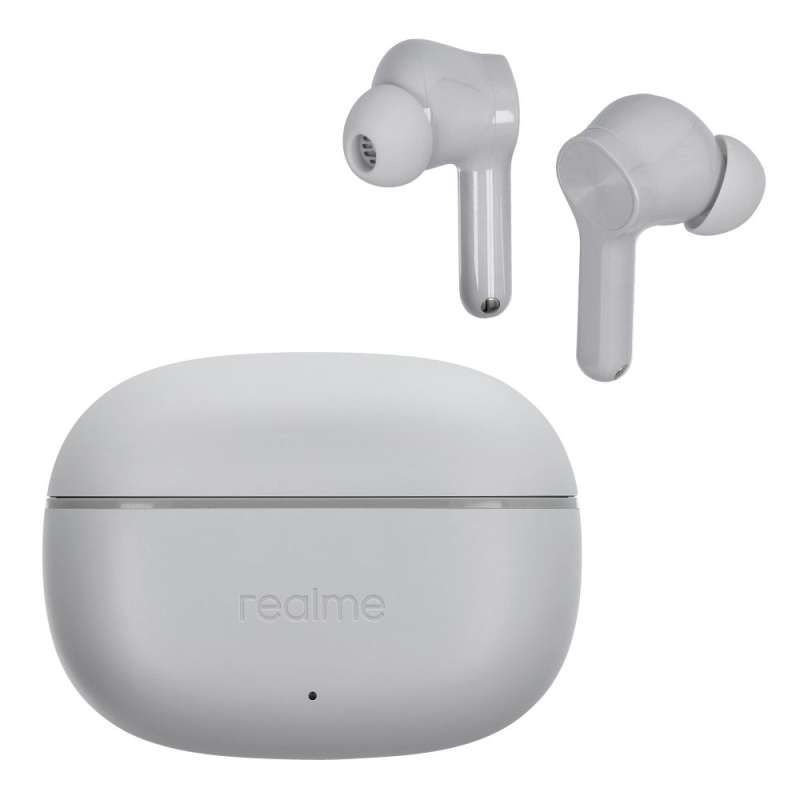 SPOTT-GR Realme Buds T200 Lite - Ασύρματα In-Ear Ακουστικά Bluetooth με AI, ENC και 4 Μικρόφωνα σε Ασημί Χρώμα