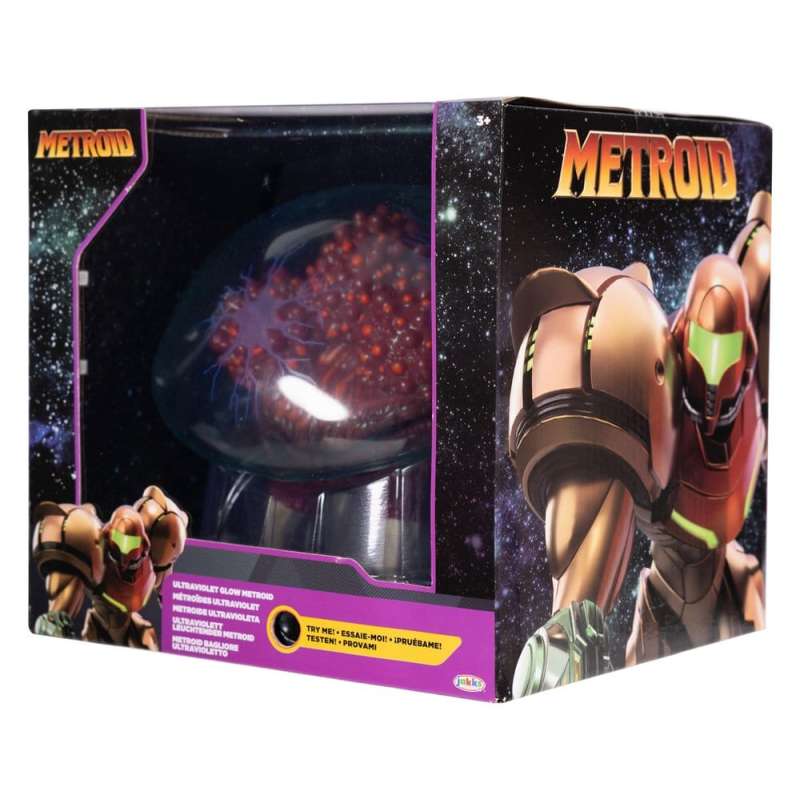 SPOTT-GR World of Nintendo Metroid Prime - Φιγούρα Δράσης Metroid Ultraviolet Glow Μεγέθους 15cm