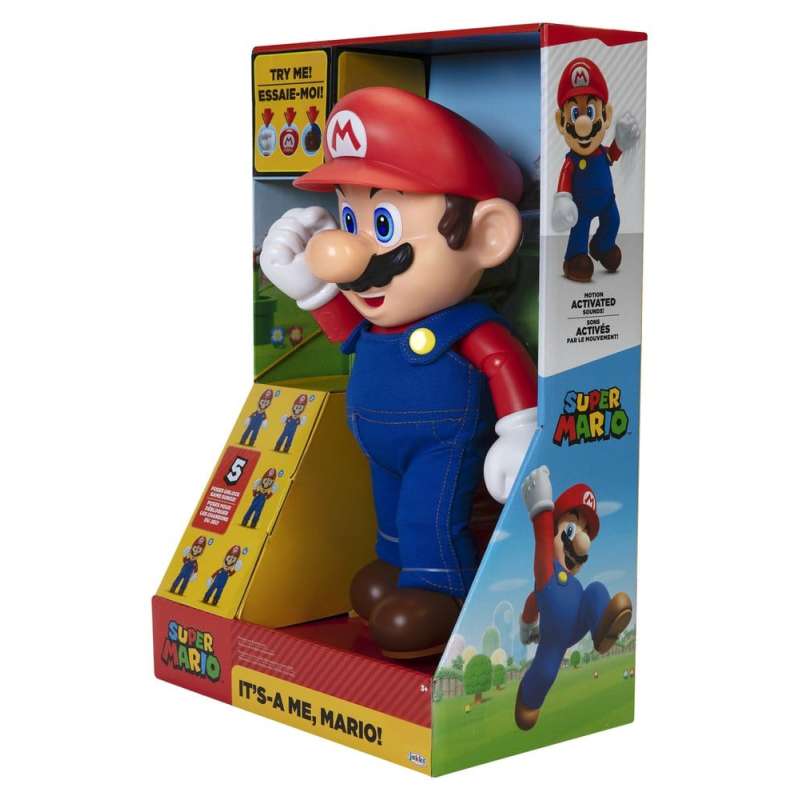 SPOTT-GR Super Mario Talking - Φιγούρα Δράσης It's-A Me! Mario Μεγέθους 36cm