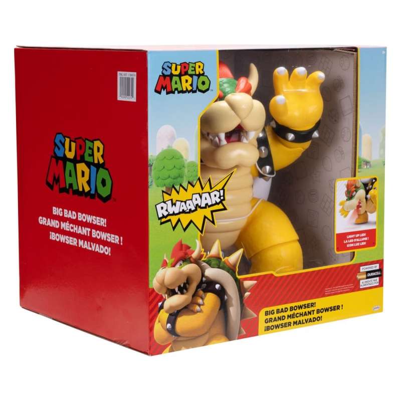 SPOTT-GR Super Mario - Φιγούρα Δράσης Big Bad Bowser Μεγέθους 30cm