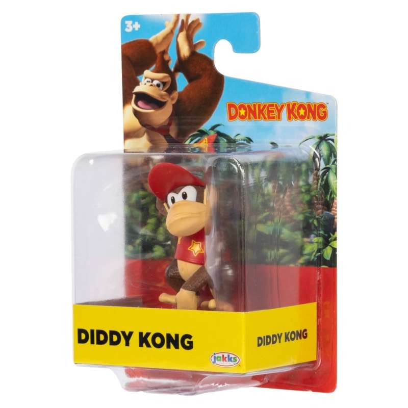 SPOTT-GR World of Nintendo - Μίνι Φιγούρες Donkey Kong Μεγέθους 6cm Σετ (Σετ 16 Τεμάχια)
