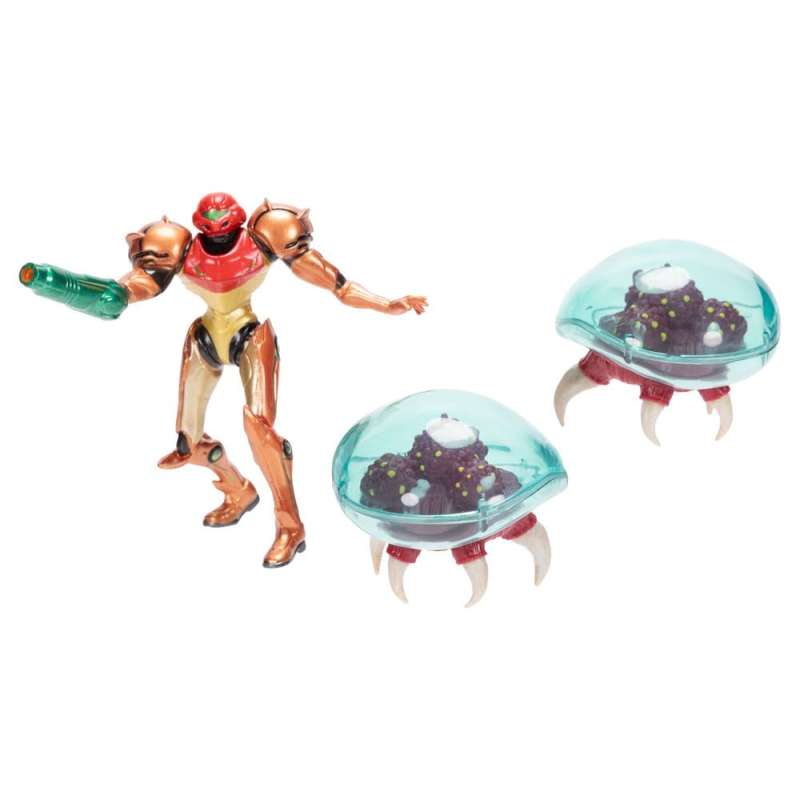 SPOTT-GR World of Nintendo Metroid - Μίνι Φιγούρες Samus Bounty Hunter Μεγέθους 6cm (3-Pack)