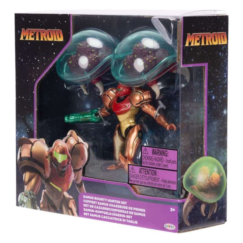 SPOTT-GR World of Nintendo Metroid - Μίνι Φιγούρες Samus Bounty Hunter Μεγέθους 6cm (3-Pack)