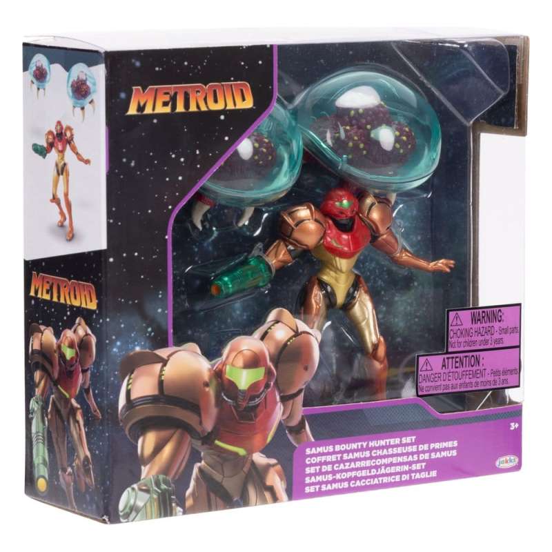 SPOTT-GR World of Nintendo Metroid - Μίνι Φιγούρες Samus Bounty Hunter Μεγέθους 6cm (3-Pack)