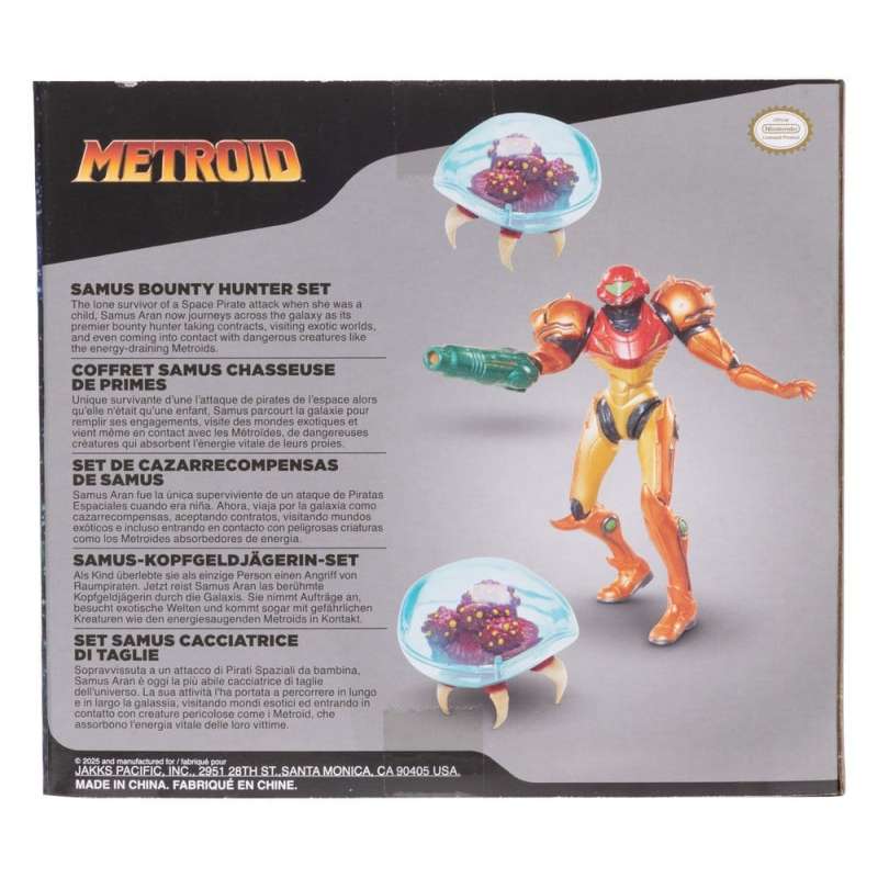 SPOTT-GR World of Nintendo Metroid - Μίνι Φιγούρες Samus Bounty Hunter Μεγέθους 6cm (3-Pack)