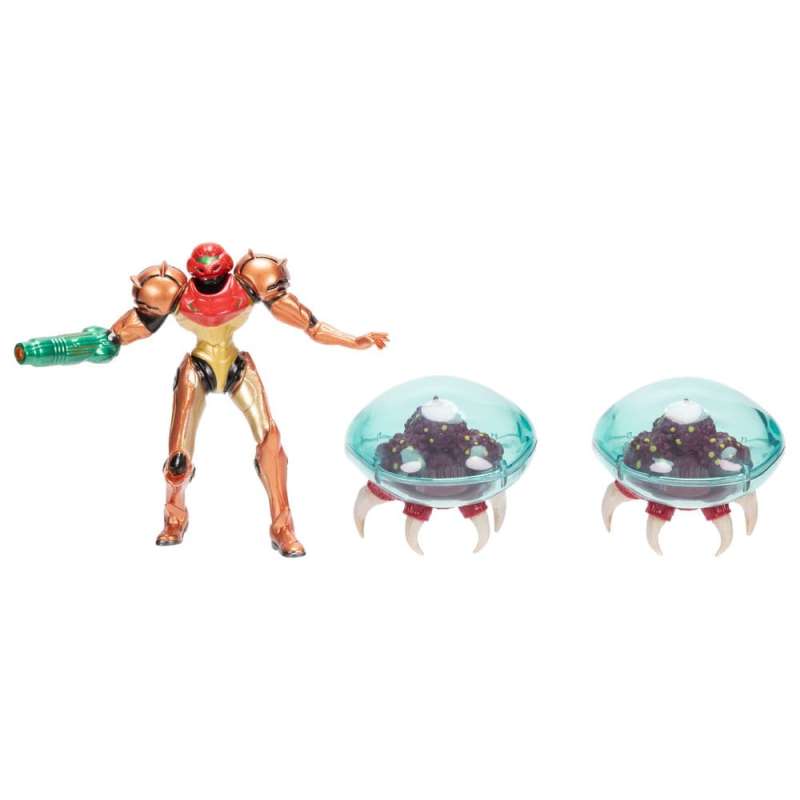 SPOTT-GR World of Nintendo Metroid - Μίνι Φιγούρες Samus Bounty Hunter Μεγέθους 6cm (3-Pack)