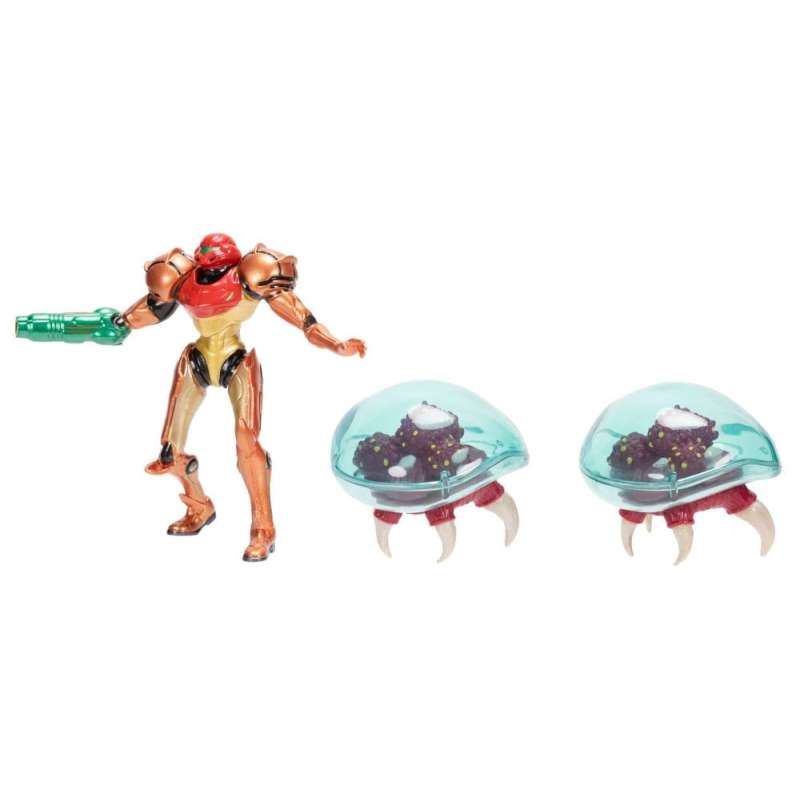 SPOTT-GR World of Nintendo Metroid - Μίνι Φιγούρες Samus Bounty Hunter Μεγέθους 6cm (3-Pack)