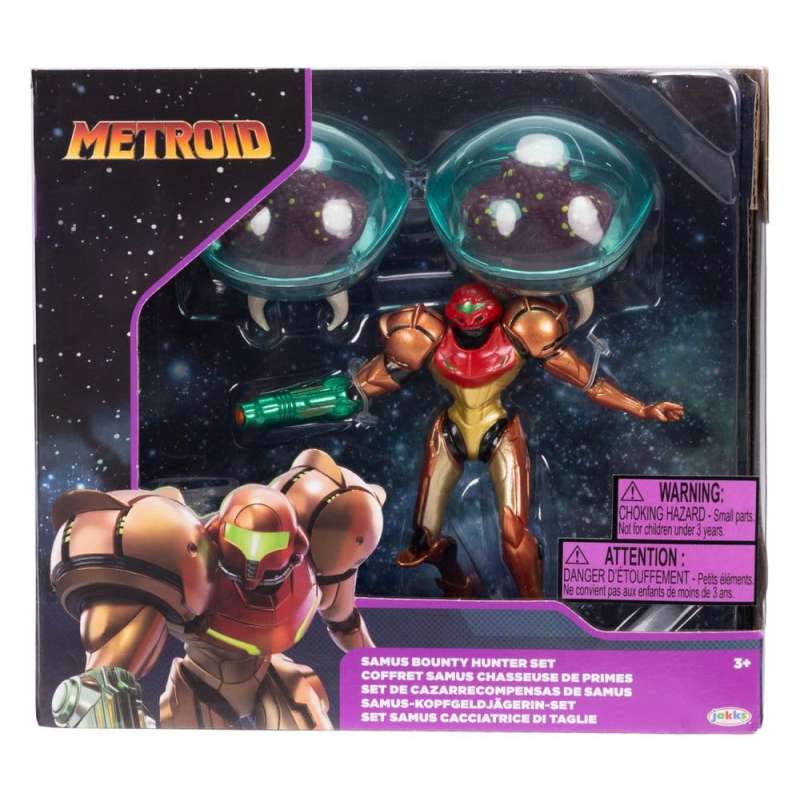 SPOTT-GR World of Nintendo Metroid - Μίνι Φιγούρες Samus Bounty Hunter Μεγέθους 6cm (3-Pack)