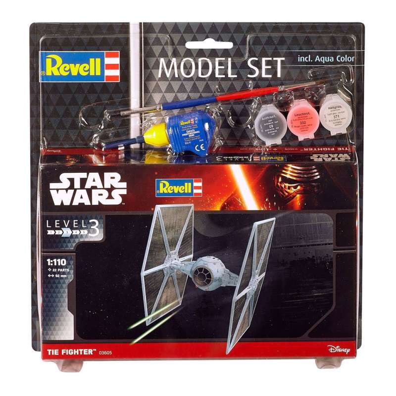 SPOTT-GR Star Wars - Κιτ Μοντελισμού (Αναλογία 1/25) Model Set TIE Fighter Μεγέθους 9cm
