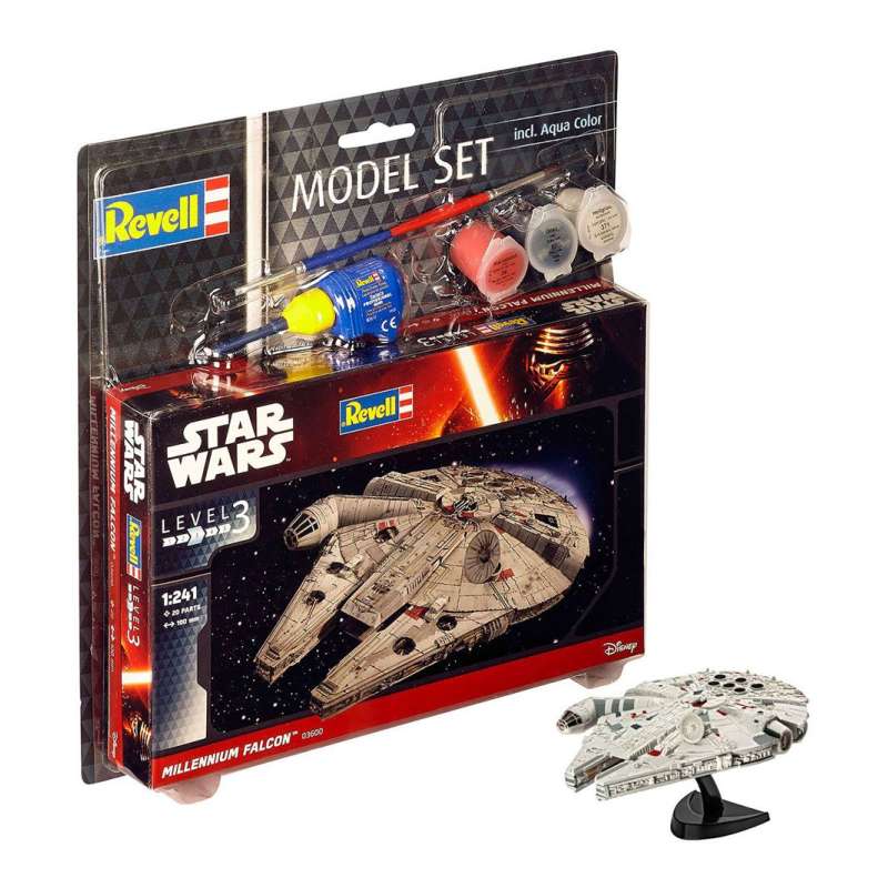 SPOTT-GR Star Wars - Κιτ Μοντελισμού (Αναλογία 1/241) Model Set Millennium Falcon Μεγέθους 10cm