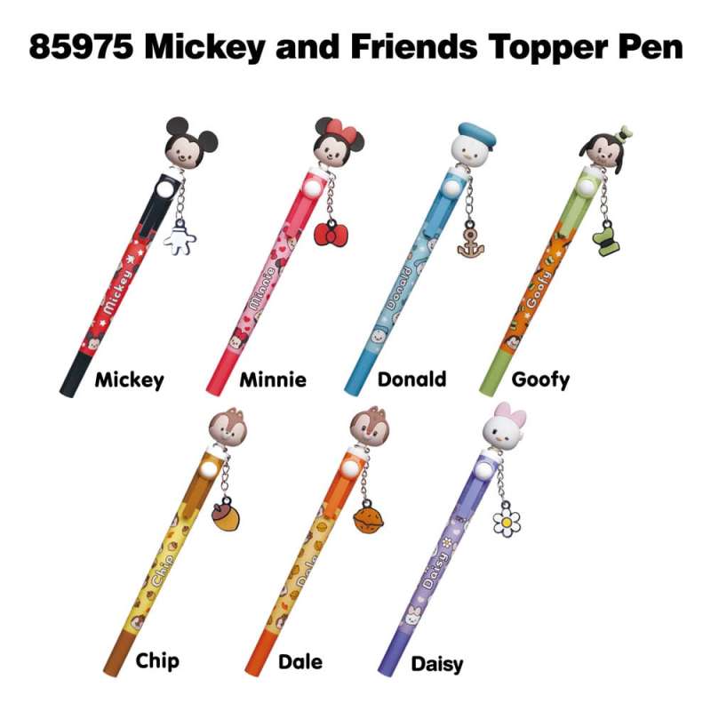 SPOTT-GR Mickey and Friends - Στυλό με 3D Spinning Head Topper σε Blind Box Display (Σετ 16 Τεμάχια)