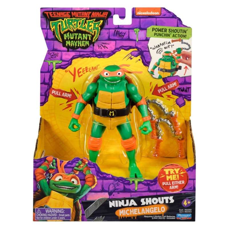 SPOTT-GR Teenage Mutant Ninja Turtles: Mutant Mayhem Ninja Shouts - Φιγούρα Δράσης Michelangelo