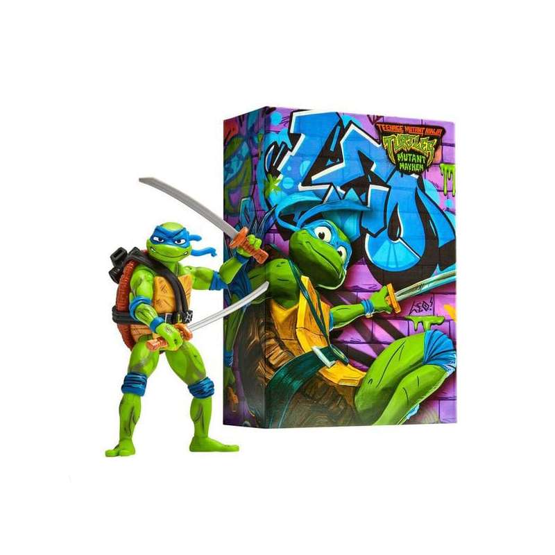 SPOTT-GR Teenage Mutant Ninja Turtles: Mutant Mayhem - Φιγούρα Δράσης Comic Con Leonardo Μεγέθους 18cm