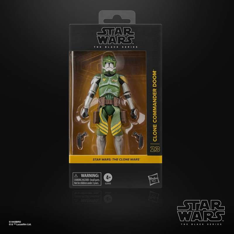 SPOTT-GR Star Wars: The Clone Wars Black Series - Φιγούρα Δράσης Clone Commander Doom Μεγέθους 15cm