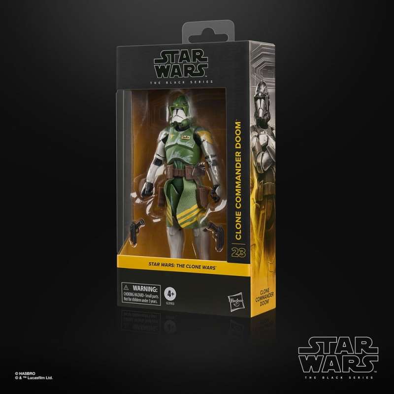 SPOTT-GR Star Wars: The Clone Wars Black Series - Φιγούρα Δράσης Clone Commander Doom Μεγέθους 15cm