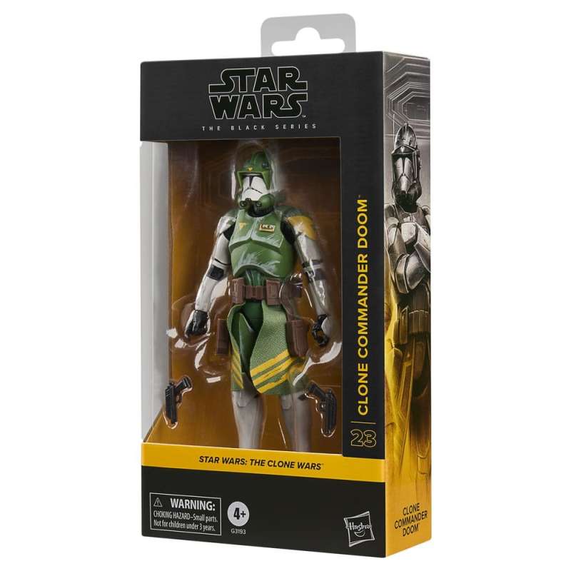 SPOTT-GR Star Wars: The Clone Wars Black Series - Φιγούρα Δράσης Clone Commander Doom Μεγέθους 15cm