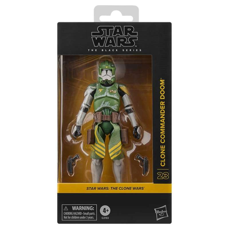 SPOTT-GR Star Wars: The Clone Wars Black Series - Φιγούρα Δράσης Clone Commander Doom Μεγέθους 15cm