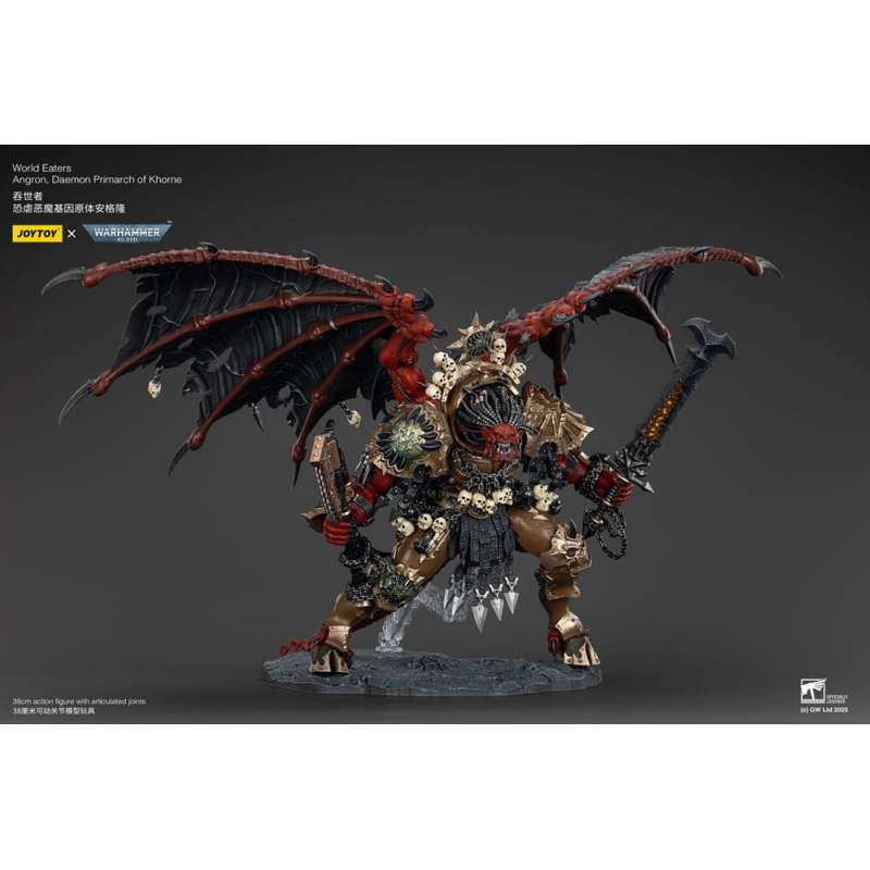 SPOTT-GR Warhammer 40k - Φιγούρα Δράσης World Eaters Angron Daemon Primarch of Khorne Μεγέθους 48cm